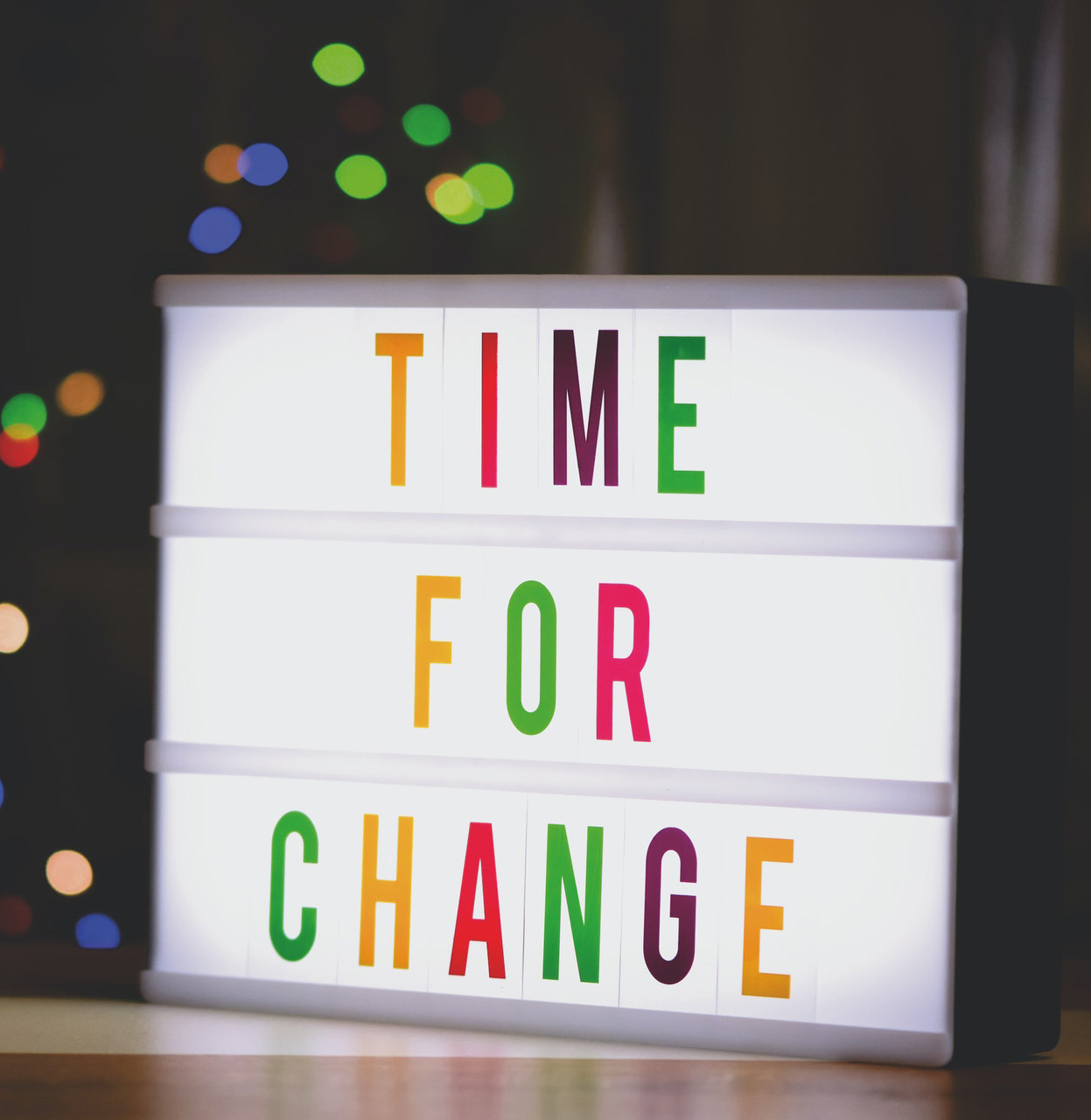 Time for change texts written for a message board